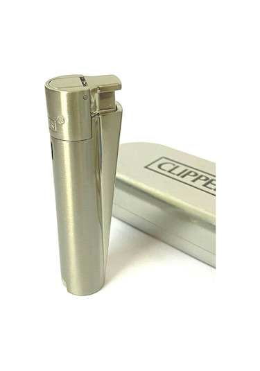 Clipper Jet Flame Gümüş Renk Çakmak