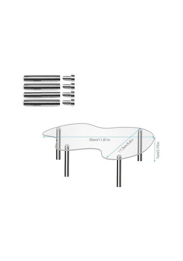 Suntek Bebek Için Akrilik Sergi Raf Tutucu Ürün Standı