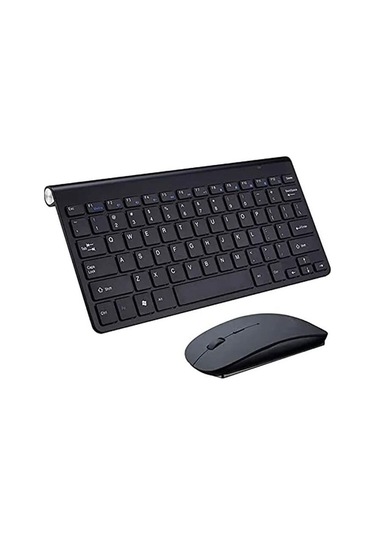 Kablosuz Mini Klavye Mouse Set 2.5g Wireless Kablosuz Klavye Mouse Set Optik