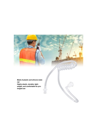 Beyaz Kulak İçi Yastıklı Akustik Tüp Kulaklık Seti Huiliang