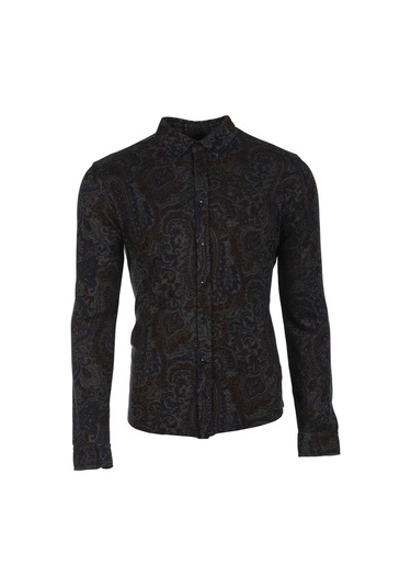 Erkek Şal Desenli Gömlek 001