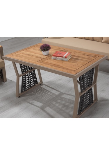 Ferro 3+1+1 Bej Metal Bahçe Takımı , Oturma Grubu Bej