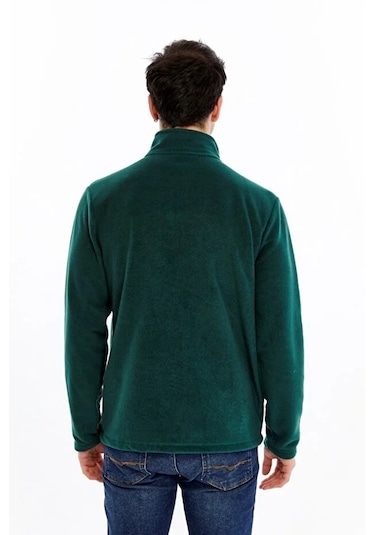 Champp Tam Fermuarlı Unisex Polar Yeşil