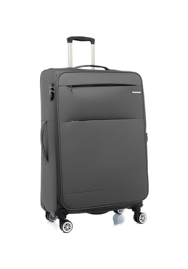 Louisiana Polo 2'li Valiz Seti Büyük Ve Orta Boy Lüx Kumaş Valiz Antrasit 2082 Antrasit