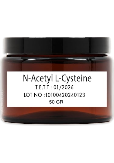N-acetyl L-cysteine Saf Hammadde 50 Gr