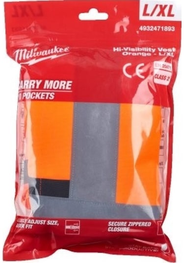Milwaukee Yüksek Görünürlüklü Yelek Turuncu L/xl 4932471893 Turuncu