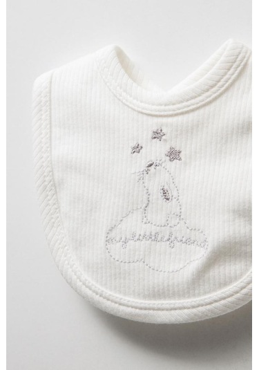 Bebitof %100 Pamuk Sevimli Buluttaki Tavşan Desenli 5 Parça Yenidoğan Hastane Çıkışı Zıbın Seti Bbtf.ekr.20227.03 Ekru