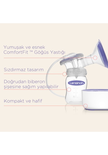 Lansinoh Kompakt Tekli Elektrikli Göğüs  Pompası