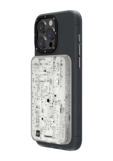 Youngkit Tech Serisi 15 W 5000 mAh Hızlı Şarj Özellikli Wireless Powerbank - Beyaz