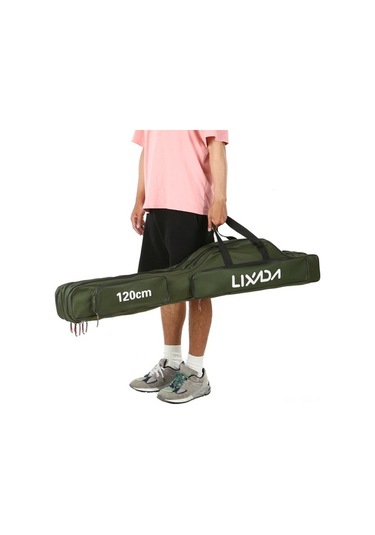 Pazly 3 Bölme Dayanıklı Balıkçı Çantası - Oxford Kumaş, Metal Fermuarlı Balıkçılık Aksesuarları İçin