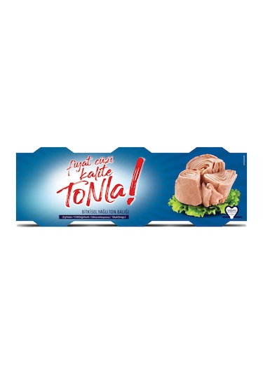 Kalite Tonla Ayçiçek Yağlı Ton Balığı 3 x 75 G