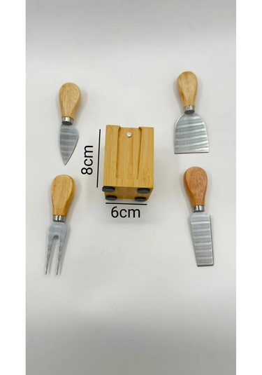 Bambu 4 Lü Peynir Bıçağı Seti Kompakt Ve Şık Tasarım Bambu