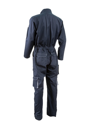 Navy Uzun Kollu Tulum Lacivert/gri