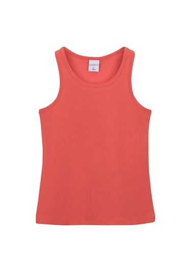 Lovetti Açık Turuncu Kız Çocuk Düz Basıc Yüzücü Atlet 13-141T016 Açık Turuncu