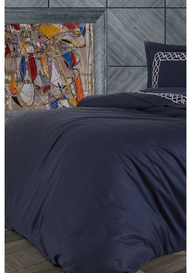 Nazik Home Vienza Lacivert Nevresim Takımı Çk Lacivert