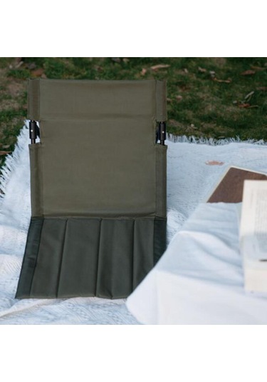 Dolıty Sırt Destekli Kat Sandalye Plaj Katlanmış Koltuk Yeşil Çok Renkli