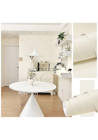 Brano Yapışkanlı Kaplama Folyosu Krem 45 Cm X 2 Metre