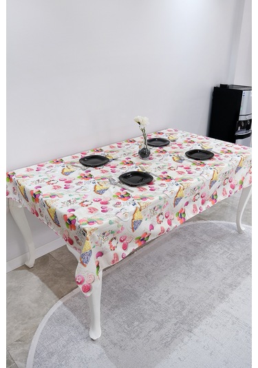Sufre Sıvı Geçirmez Masa Örtüsü Sofra Bezi Sofra Örtüsü Piknik Örtüsü Macaron