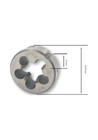 Mte W 1 Pafta Normal Vidalı Hss Dın 223/b