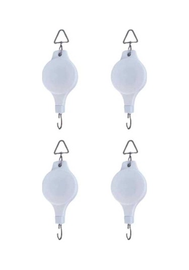 Pazly Suntek Sepeti Makaralı Çiçeklik Beyaz Askılı 4 Adet Xb