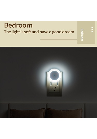 Teltree Akıllı Işık Kontrollü Yatak Odası Duvar Lambası, Göz Koruyucu, Enerji Tasarruflu, 4'lü Paket, Avrupa Standartı Beyaz Işık Beyaz