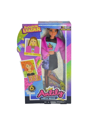 Anlily Moda İkonu Oyuncak Bebek Siyah