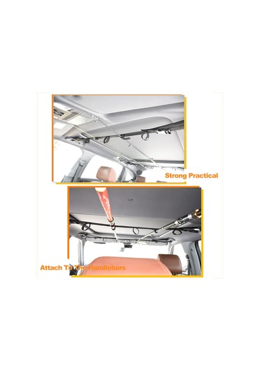 Shineyee Suv/mvp/rv Araç İçi Balıkçılık Kamış Tutucu, 5 Kamışlı Sabitleme Kayışları, Siyah, Zarar Engelleme, Kolay Kurulum