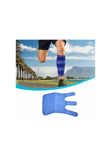 Suntek Buzağı Brace Yırtık Kas Desteği Mavi-55.88x28cm Mavi 55.88x28cm Çok Renkli