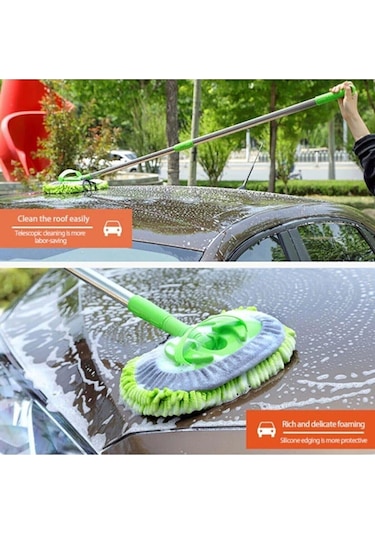 Çok Fonksiyonlu 2 In 1 Mikrofiber Araba  Yıkama Fırçası