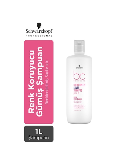 Bonacure Bc Clean Renk Koruyucu Gümüş Şampuan 1 L