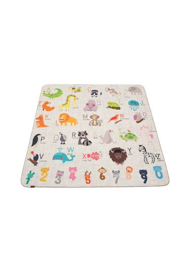 Animals  Oyun Matı Bebek ve Çocuk Halısı 150x150 CM