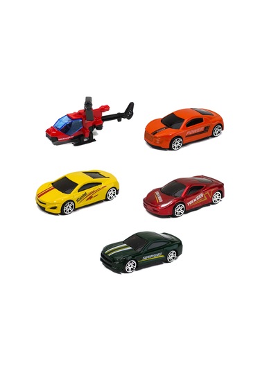 1:60 Ölçek Metal Model Arabalar 5'Li Set 7 Cm