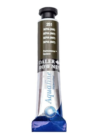 Daler Rowney Aquafine Tüp Sulu Boya 8ml - 251 Sepia Hue