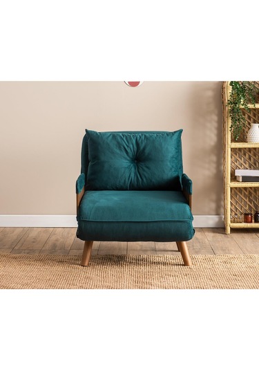 Pafu Cosmo Tekli Katlanır Yataklı Koltuk - Soho Petrol Petrol Yeşili