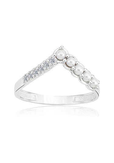 Incili V Altın Yüzük