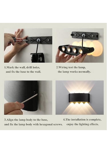 Sıcak Beyaz Modern Led Duvar Lambası Plastik Kabuk Oturma Odası İçin 6w Beyaz