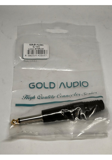 Gitar Jak Metal 6,3mm Jak Gold Audıo Sj 1002 5 Adet