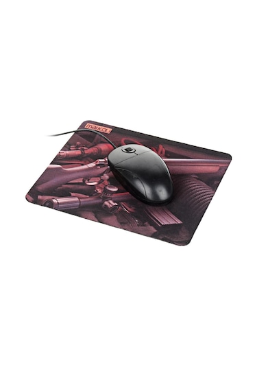 Suntek Maikou Gaming Mouse Pad Bilgisayar Kahverengi-+-kırmızı