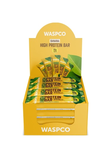Waspco Co Yüksek Protein Bar - Muzlu 50g X 12 Adet