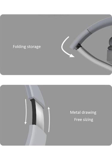 Agoodshop Kablosuz Başa Takılan Bluetooth Kulaklıklar - Katlanır, Büyük, Siyah/kırmızı/gri/pembe/yeşil Renk Seçenekleri - Ipx4 Su Geçirmez, 8 Saatlik Kullanım Süresi