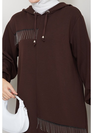 Zincir Detay Oysho İkili Takım 1660 - Kahve Kahverengi