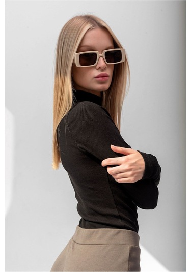 Balıkçı Yaka Fitilli Siyah Bluz Siyah