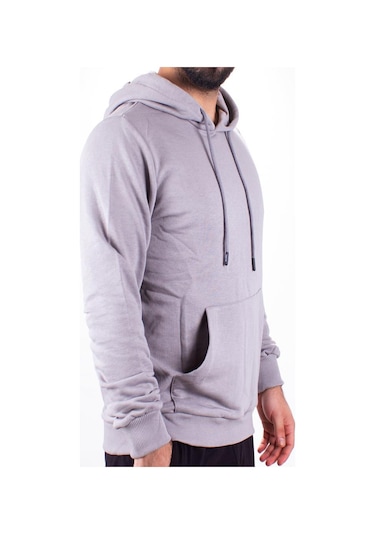 Twister 2732 Gri Kapüşonlu Erkek Sweatshirt Gri