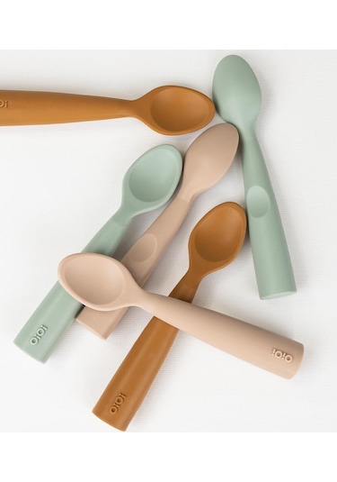 Oioi Nam Nam Silikon Mama Kaşığı - River Green Mint Yeşili
