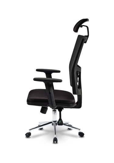 Ofiscombin Fileli Metal Ayaklı Ofis Müdür Makam Yönetici Çalışma Koltuğu Siyah File 00047499890