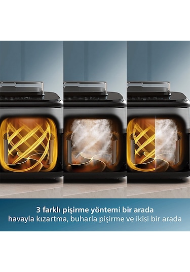 Phılıps NA555/00 5000 Serisi Çift Hazneli Airfryer