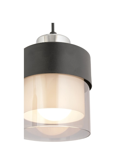 Boris Tekli Siyah-Krom Modern Sarkıt Mutfak Salon Sarkıt Avize