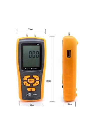 Benetech Gm520 Manometre Fark Basınç  Ölçer