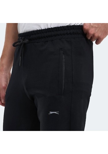 Slazenger OLIVA IN Erkek Cepli Siyah Eşofman Altı