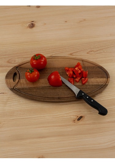 Ahşap Elips Kesme & Sunum Tahtası